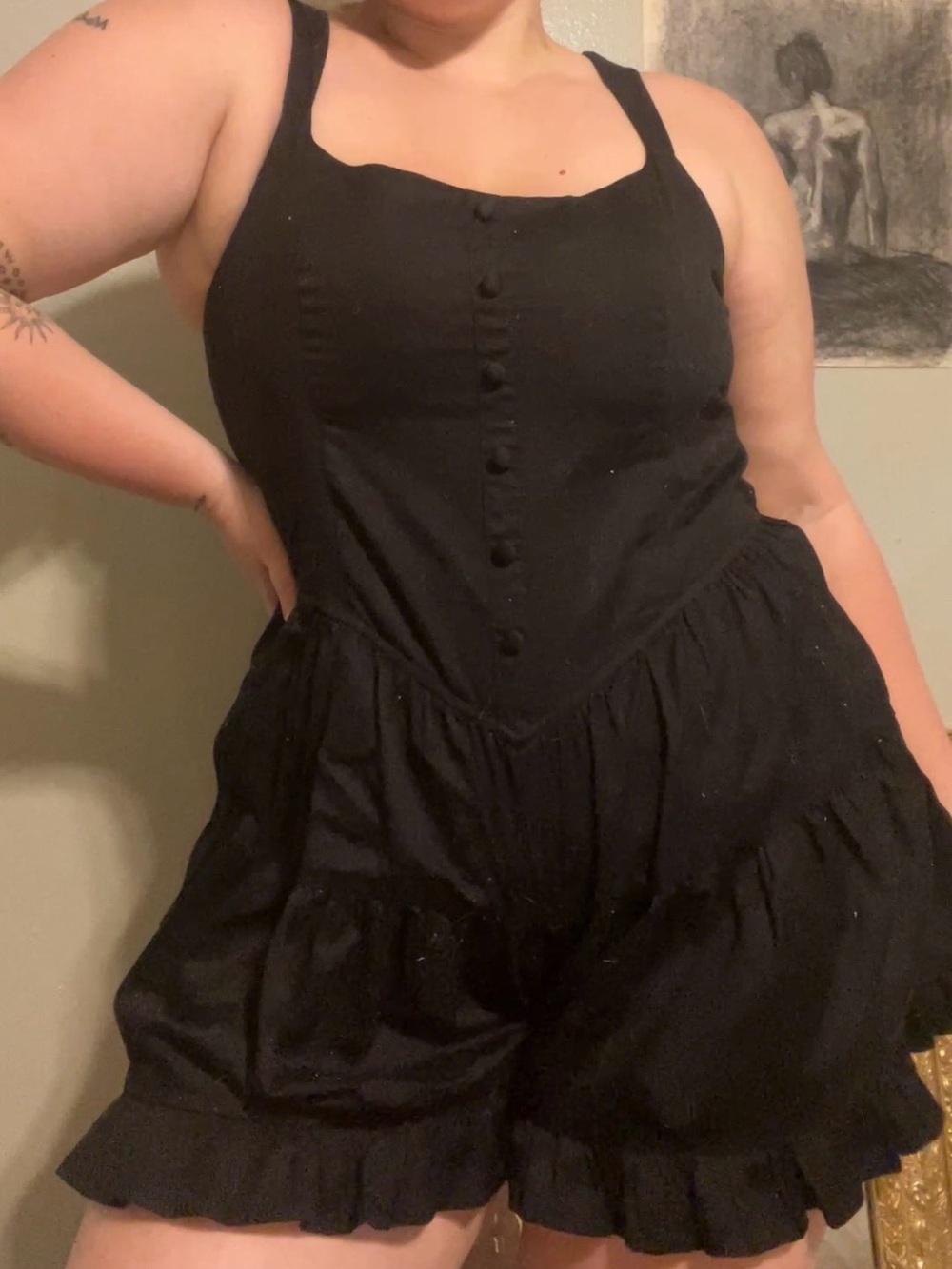 Wild Fable Tiered Poplin Romper